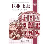 Folk Tale Series: Vasilisa the Beautiful -Set of 10-: A One-Color Cross-Stitch Journey Through Slavic Folklore