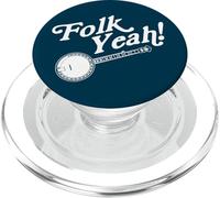 Folk Yeah! Retro Funny Banjo & Acoustic Music Graphic PopSockets PopGrip para MagSafe