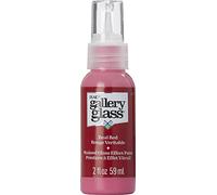 FolkArt Gallery Glass Paint 2oz-Real Red