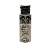 FolkArt Metallic Acrylic Paint in Assorted Colors (2 oz), 580, Taupe