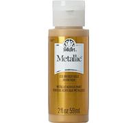 FolkArt Metallic Acrylic Paint in Assorted Colors (2 oz), 658, Antique Gold
