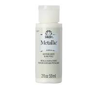 FolkArt Metallic Acrylic Paint in Assorted Colors (2 oz), K659, Pearl White