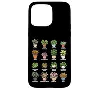 Follaje Plantas de Interior Gráfico Guía botánica Entusiastas de Las Plantas Carcasa para iPhone 15 Pro MAX