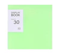 Folleto de información A3, bolsa 20-30, carpeta almacenamiento documentos, obras arte, dibujos ingeniería, inserción folletos, 2 uds para Oficina,Colección(30 pockets GREEN)