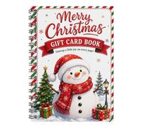 Folleto de tarjetas de felicitación de Navidad, calendario de vales de | Portatarjetas en práctica, libro de regalo creativo con diseño, cuaderno de cupones para fiestas y fiestas