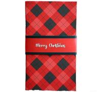 Folleto de tarjetas de Navidad de cascada hecho a mano con ranuras personalizables para nombres y mensajes, función extraíble interactiva, adecuado para contribuciones de grupo colaborativo