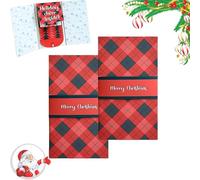 Folleto De Tarjetas De Regalo Navideñas Con Cascadas Hechas A Mano, Libro De Tarjetas, Sobres De Dinero Navideños DIY, Artículos De Fiesta Y Regalos Preparados Para Familiares Y Amigos.