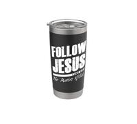 Follow Jesus No Matter What - Christian Faith Gospel Vaso térmico de acero inoxidable de doble pared