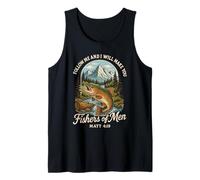 Follow Me Make You Fishers of Men Funny Christian Faith Camiseta sin Mangas