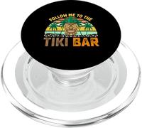 Follow Me to The Tiki Bar - Divertida Fiesta Hawaiana para Hombres y Mujeres PopSockets PopGrip para MagSafe