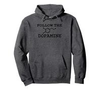 Follow The Dopamine molécula Fun Science ADHD neurodivergent Sudadera con Capucha