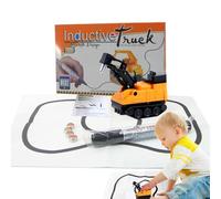 Follow The Line Car - Vehículo inductivo, Mini Juguete con Sensor óptico, función de Seguimiento automático de línea, Juego de Aprendizaje Educativo | Juguete Inteligente para niños, Juego de Ciencia