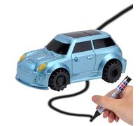 Follow The Pen Car - ABS 8,5 x 4,5 x 5 cm | vehículo de inducción atractivo, juguete STEM con sensor óptico, aprendizaje interactivo, línea siguiente para niños, regalo educativo