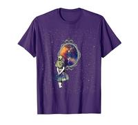 Follow The White Rabbit - Diseño de Camiseta de Alicia en el País de Las Maravillas Camiseta, Hombre, Morado, M