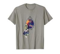 Follow The White Rabbit - Diseño de Camiseta de Alicia en el País de Las Maravillas Camiseta, Hombre, Pizarra, M