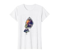 Follow The White Rabbit - Diseño de Camiseta de Alicia en el País de Las Maravillas Camiseta, Mujer, Blanco, S