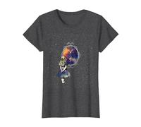 Follow The White Rabbit - Diseño de Camiseta de Alicia en el País de Las Maravillas Camiseta, Mujer, Jaspeado Oscuro, S