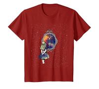 Follow The White Rabbit - Diseño de Camiseta de Alicia en el País de Las Maravillas Camiseta, Niños, Arándano, 4 años