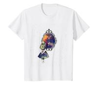 Follow The White Rabbit - Diseño de Camiseta de Alicia en el País de Las Maravillas Camiseta, Niños, Blanco, 12 años