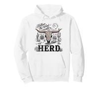 Follow The Word Not The Herd Christian Bible Verse Cow Skull Sudadera con Capucha