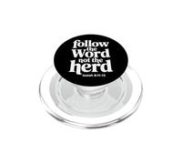 Follow The Word Not The Herd Christian Bible Verse Scripture PopSockets PopGrip para MagSafe