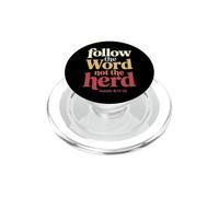 Follow The Word Not The Herd Christian Bible Verse Scripture PopSockets PopGrip para MagSafe