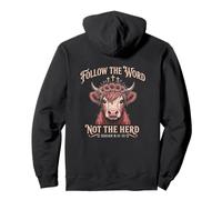 Follow The Word Not The Herd Christian Bible Verse Scripture Sudadera con Capucha