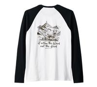 Follow The Word Not The Herd Christian Bible Verse Sheep Camiseta Manga Raglan