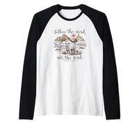 Follow The Word Not The Herd Christian Bible Verse Sheep Camiseta Manga Raglan