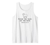 Follow The Word Not The Herd God Bible Verse Isaiah 8:11-13 Camiseta sin Mangas