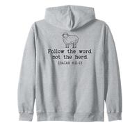 Follow The Word Not The Herd God Bible Verse Isaiah 8:11-13 Sudadera con Capucha