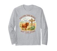 Follow The Word Not The Herd Isaiah 8:11-13 Western Cow Manga Larga