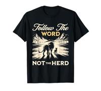 Follow The Word Not The Herd Religious Christian Scripture Camiseta