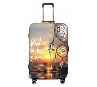 Follow Your Dream Dreamcatcher - Fundas elásticas para equipaje de viaje, 45,7 a 81,3 cm, Black, M