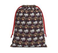 Follow Your Dreams - Bolsa de regalo con cordón con estampado de perezoso con cinta roja, suave y elegante para Navidad, Halloween, se adapta a tarjetas de caramelos