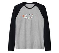 Follow Your Heart Mensaje Positivo Motivación Regalo Amor Camiseta Manga Raglan