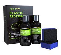FOLLOWIN Restaurador de plástico para coches, revestimiento de plástico exterior negro, revestimiento de cerámica, resiste el agua, la suciedad, no se venda, altamente concentrado, 60 ml