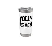 Folly Beach South Carolina viaje a Folly Beach Vaso térmico de acero inoxidable de doble pared