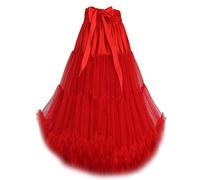 FOLOBE Tutú de Las Mujeres Traje de Ballet de Baile de múltiples Capas Puffy Falda Adulto Lujoso Suave Enagua 60cm/23.6"
