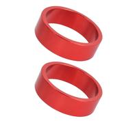 FOLODA 2 auriculares de aleación de aluminio para bicicleta, espaciadores de vástago de bicicleta de carretera, 28,6 mm, arandela de vástago de horquilla delantera duradera para bicicletas