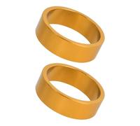 FOLODA 2 auriculares de aleación de aluminio para bicicleta, espaciadores de vástago de bicicleta de carretera, 28,6 mm, arandela de vástago de horquilla delantera duradera para bicicletas