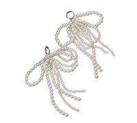 FOLODA Abalorio de perlas dulces con lazo para zapatos de niña, encantador, para decoración de zapatos, talla única, como se describe, como se describe