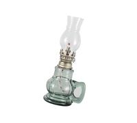 FOLODA Aceite de vidrio recargable con mechas para uso en interiores y exteriores, lámpara de parafina líquida, aceite líquido para cenar