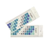 FOLODA Añade un toque de color a tu teclado con elegantes calcomanías de repuesto para teclado inglés adecuadas para varios diseños de teclado de laptop