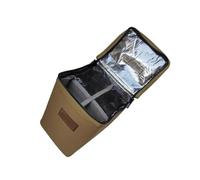 FOLODA Bolsa de depósito recargable, cilindro de combustible, funda protectora para latas de campamento, bolsa de transporte pequeña para almacenamiento de combustibles, Khaki, S