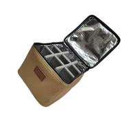 FOLODA Bolsa de depósito recargable, cilindro de combustible, funda protectora para latas de campamento, bolsa de transporte pequeña para almacenamiento de combustibles, Khaki, XL