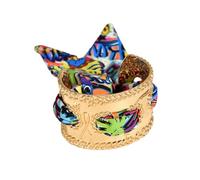 FOLODA Brazalete de aleación resistente con diseño de brazalete para mujer, versátil, tallas intrincadas, estilo retro, elegante, para mujer, cinta vibrante, One Size, como se describe
