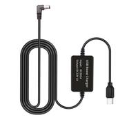 FOLODA Cable convertidor USB C DC5521 de 5 V a 12 V, 155 cm | Convierte 5 V a 12 V para instalación en espacios pequeños y electrónica de coche de baja potencia, 1,55 m de longitud