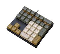 FOLODA Cable de 33 teclas Teclado numérico mecánico retroiluminado tipo C portátil externo teclado numérico teclado numérico mecánico teclado numérico teclado numérico teclado numérico