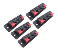 FOLODA Clips auditivos de 54 mm, conectores de 4 pines para pruebas de envejecimiento de altavoces y lámparas, terminal auditivo de liberación rápida